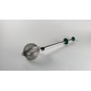 Tea Infuser Long-Handled Stainless Steel Ball Shape Push Style Tea Strainer Tea Filter for Loose Leaf Teas